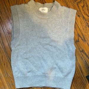 Aritzia Wilfred sleeveless grey sweater - S